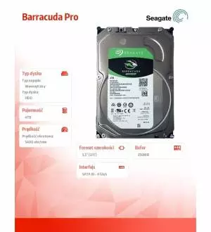 Dysk Segate Barracuda HDD 4TB 3,5 256 ST4000DM004