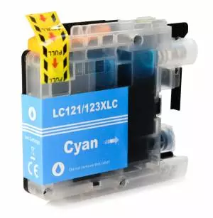 Tusz do Brother LC 123 zamiennik whitebox XL cyjan