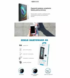 Szkło hartowane 5D Forever do Huawei P Smart 2019