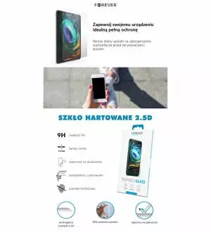 Szkło hartowane Forever do iPhone 7 / iPhone 8 / iPhone SE 2020