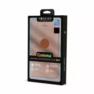 Forever Gamma 2w1 Leather Book Case do iPhone 11 Pro brązowy