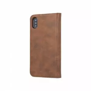 Forever Gamma 2w1 Leather Book Case do iPhone 7 / 8 / SE 2 brązowy