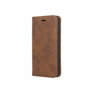 Forever Gamma 2w1 Leather Book Case do iPhone X / iPhone XS brązowy