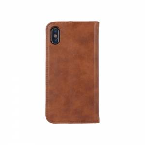 Forever Gamma 2w1 Leather Book Case do iPhone X / iPhone XS brązowy