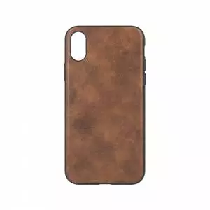 Forever Nakładka Prime leather back do iPhone X / iPhone XS brązowa