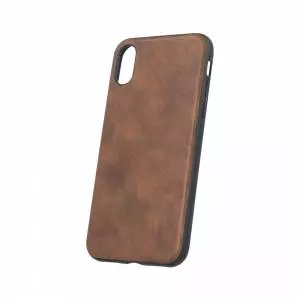 Forever Nakładka Prime leather back do iPhone X / iPhone XS brązowa