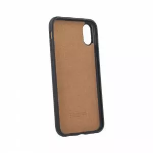 Forever Nakładka Prime leather back do iPhone X / iPhone XS brązowa