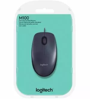 Mysz przewodowa Logitech M100 optyczna USB czarna