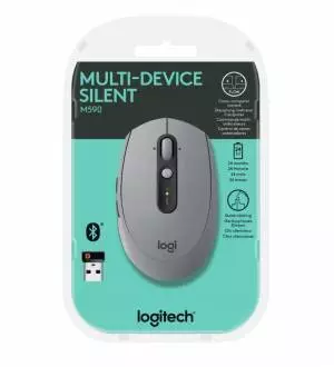 Mysz bezprzewodowa Logitech M590 Multi-Device Silent optyczna szara