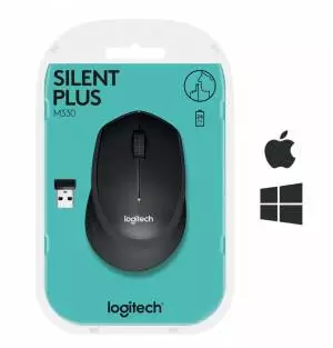 Mysz bezprzewodowa Logitech M330 Silent Plus optyczna czarna