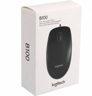 Mysz przewodowa Logitech B100 Optical USB czarna