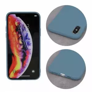 Nakładka Matt TPU do Xiaomi Redmi Note 8 szaro-niebieska