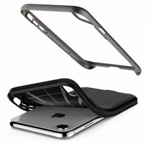 Spigen Etui Neo Hybrid iPhone XR gunmetal