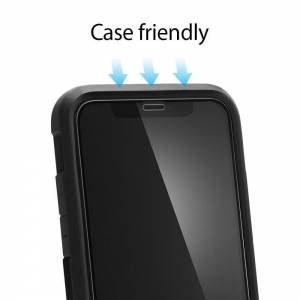 Spigen Szkło hartowane Glass FC iPhone 11 Pro/XS/X czarne