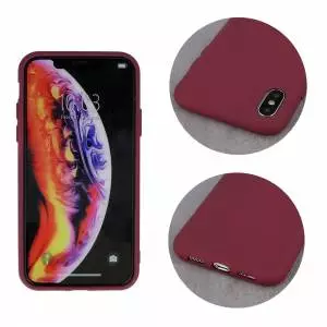 Nakładka Silicon do Samsung A10 burgundowa