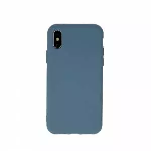 Nakładka Silicon do Huawei P Smart Z / Honor 9X / Y9 Prime 2019 szaro-niebieska