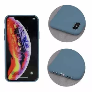 Nakładka Silicon do Huawei P30 Lite szaro-niebieska
