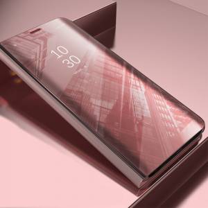 Pokrowiec Smart Clear View do Samsung A40 różowy