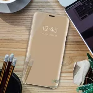 Pokrowiec Smart Clear View do Samsung A10 złoty