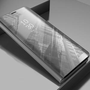 Pokrowiec Smart Clear View do Samsung A51 srebrny