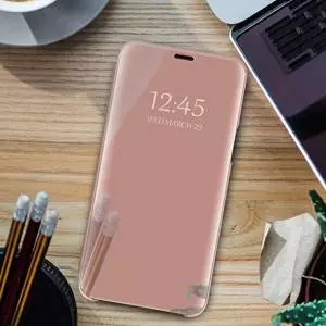 Pokrowiec Smart Clear View do Samsung S10 różowy