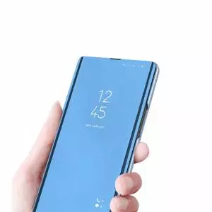 Pokrowiec Smart Clear View do Huawei Y6 2019 niebieski