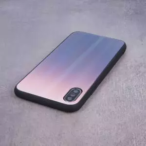 Nakładka Aurora Glass do Samsung A10 brązowo-czarna