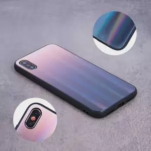 Nakładka Aurora Glass do Samsung A71 brązowo-czarna