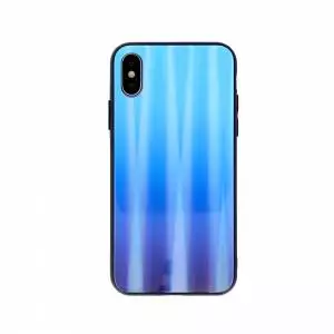 Nakładka Aurora Glass do iPhone X / iPhone XS niebieska