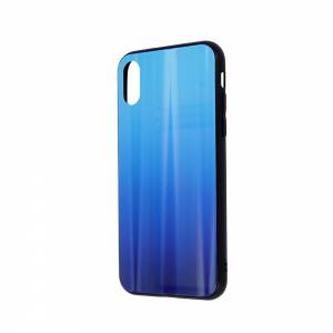 Nakładka Aurora Glass do iPhone X / iPhone XS niebieska