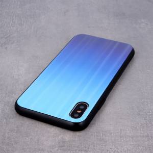 Nakładka Aurora Glass do iPhone X / iPhone XS niebieska