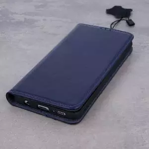 Pokrowiec skórzany Smart Pro do Huawei P40 granatowy