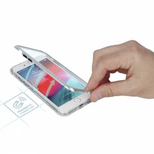 Nakładka Magnetic Full Glass do Huawei P Smart Z / Y9 Prime srebrna