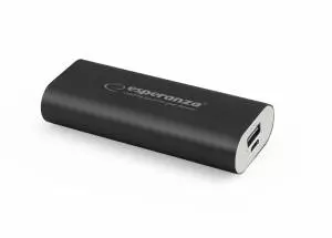 Esperanza Power Bank HADRON 4400mAh czarny