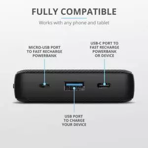 Trust Power Bank RIMO Wireless 20 000 mAh