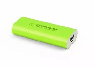 Esperanza Power Bank HADRON 4400mAh zielony