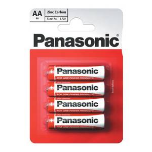 Bateria cynkowo-węglowa, AA, 1.5V, Panasonic, blistr, 4-pack
