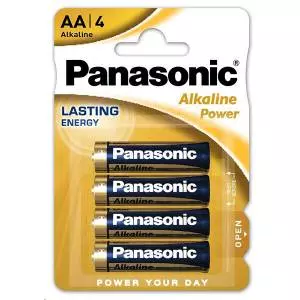 Bateria alkaliczna, AA, 1.5V, Panasonic, blistr, 4-pack, Alkaline power