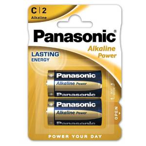 Bateria alkaliczna, typ C, 1.5V, Panasonic, blistr, 2-pack, Alkaline Power