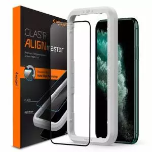 Spigen Szkło ALM Glass FC iPhone 11 Pro Max czarne