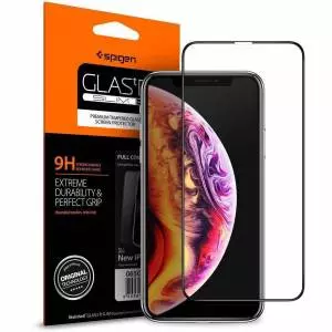 Spigen Szkło Glass FC iPhone 11 Pro Max/XS Max czarne