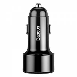 Ładowarka samochodowa Baseus Magic USB + USB-C QC 4.0 PD 45W czarna