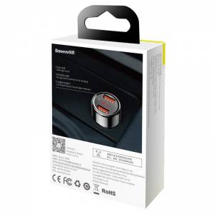 Ładowarka samochodowa Baseus Magic 2x USB QC 3.0 45W czarna