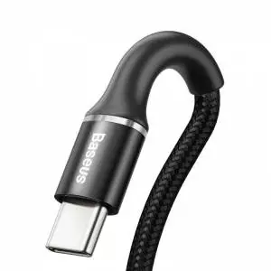 Kabel Baseus Halo USB-C z podświetleniem LED 3A 1m czarny