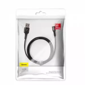 Kabel Baseus Halo USB-C z podświetleniem LED 3A 1m czarny