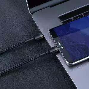 Kabel USB-C PD Baseus Cafule PD 2.0, QC 3.0, 60W, 2m (czarno-szary)