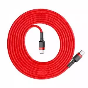 Kabel USB-C PD Baseus Cafule PD 2.0 QC 3.0 60W 2m (czerwony)