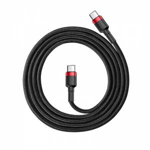 Kabel USB-C PD Baseus Cafule PD 2.0 QC 3.0 60W 2m (czarno-czerwony)