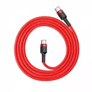 Kabel USB-C PD Baseus Cafule PD 2.0 QC 3.0 60W 1m (czerwony)