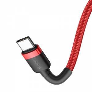Kabel USB-C PD Baseus Cafule PD 2.0 QC 3.0 60W 1m (czerwony)